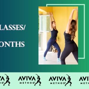 Aviva Method practice session pass poster showing instructor-led regular practice sessions with exercises good for a woman trying to conceive and movement techniques to reduce menstrual cramps naturally.