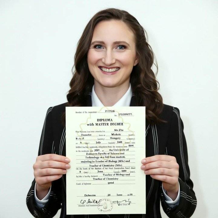 biology chemistry teacher diploma scientific health background high teaching skill zita demeter