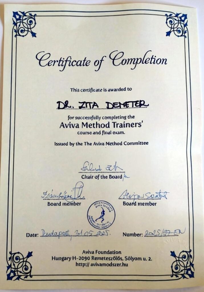 certified aviva method trainer reproductive health fertility supporting exercises demeter zita