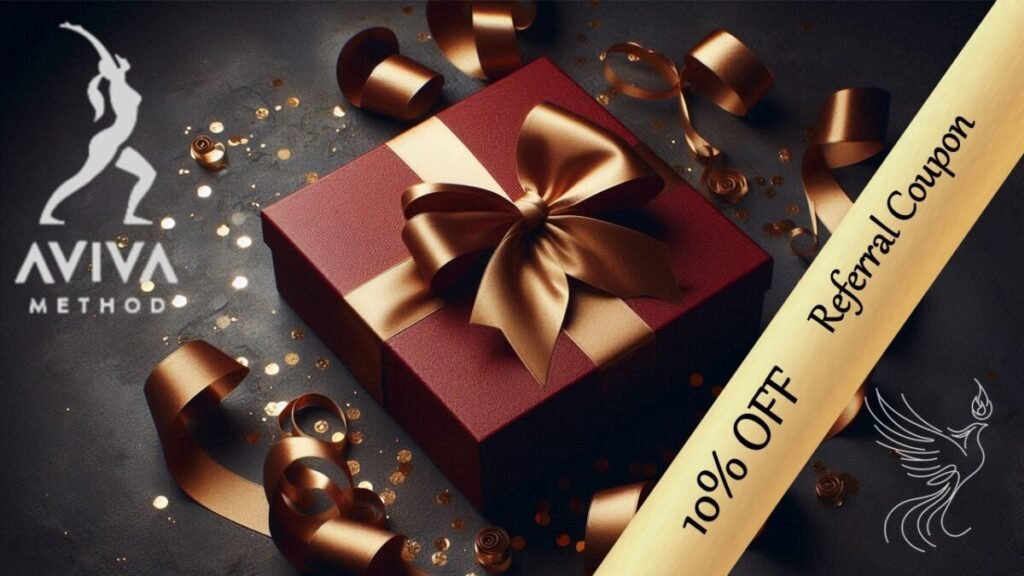 Aviva Method referral program offering discounts and rewards at Vitality Flame for inviting friends and family to the Aviva Method Sessions.