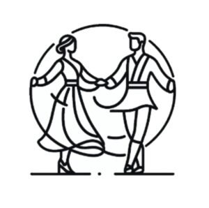 Aviva Method dance-based exercises inspired by folk dance, incorporating rhythmic steps and coordinated movements.