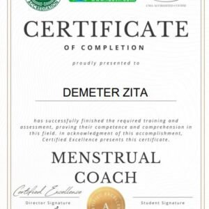 Professional menstrual coach certification in menstrual and reproductive health education