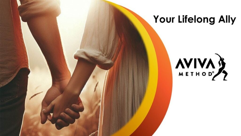 A couple walking hand in hand illustrates how the Aviva method can support hormonal balance and your reproductive health for a lifetime.