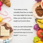 Educational wellness quote about nutrition and true health transformation, emphasizing that weight loss alone is not enough, with focus on hormonal balance, targeted movement, and holistic wellbeing.