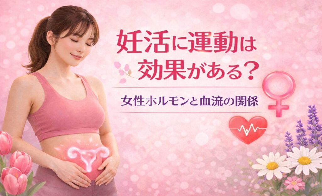 妊活に運動は効果がある？女性ホルモンと血流の関係