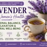Natural remedy for stress and sleep using lavender tea and aromatherapy combined with Aviva Method for hormonal balance and relaxation