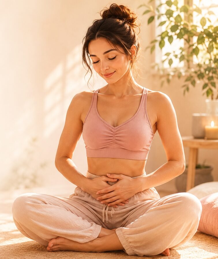 aviva method pelvic blood flow uterine lining workout abdominal breathing