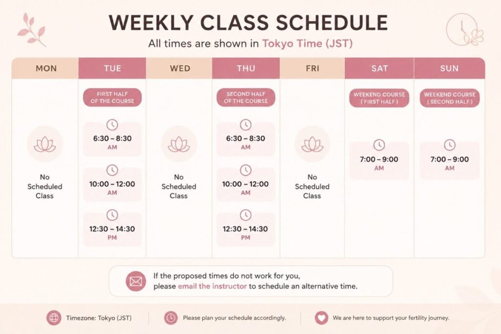 weekly aviva foundation session schedule at vitality flame