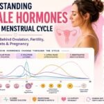 Female hormones during the menstrual cycle