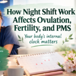Working night shifts or rotating hours? Discover how light, sleep, and circadian disruption impact ovulation, PMS, and cycle regularity—plus actionable tips to support your reproductive hormones. Read the guide!