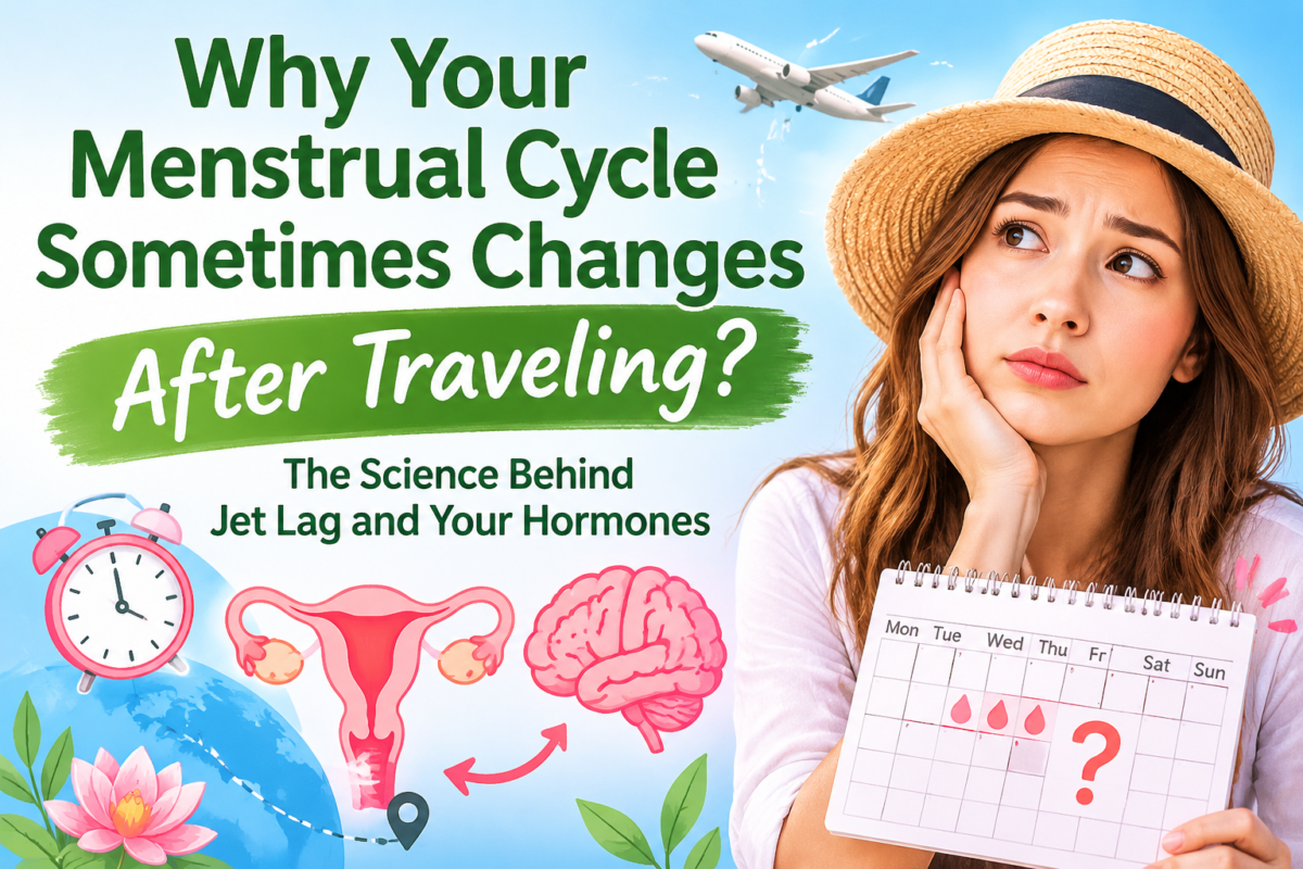 lanning a trip or recovering from jet lag? ✈️ Save this ultimate cheat sheet on how travel, time zone shifts, and cortisol affect your menstrual cycle! Learn why your period gets delayed after flying, why PMS can feel worse away from home, and quick actionable steps (from morning sunlight to meal timing) to reset your internal clock and support your hormones. 🌸 Save this pin for your next trip!